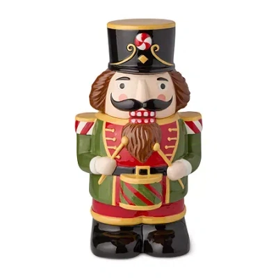 Certified International Nutcracker Parade Ceramic Cookie Jar In Red