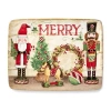 Certified International Nutcracker Parade Ceramic Serving Platter In Red