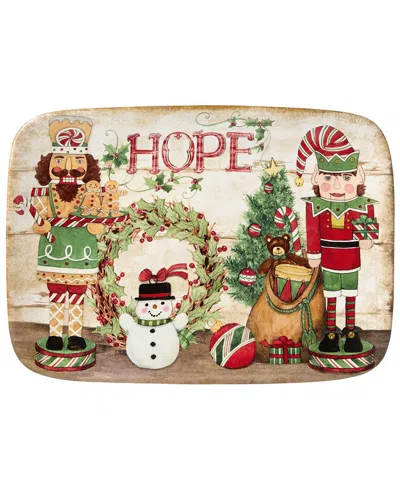 CERTIFIED INTERNATIONAL CERTIFIED INTERNATIONAL NUTCRACKER PARADE RECTANGULAR PLATTER