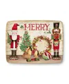 Certified International Nutcracker Parade Rectangular Platter In Multi