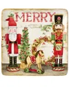 Certified International Nutcracker Parade 4-pc. Ceramic Dinner Plate In Multi