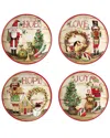 Certified International Nutcracker Parade Set Of 4 Soup Bowls In Multi