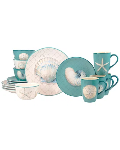 Certified International Ocean View 16pc Dinnerware Set, Service For 4 In Miscellaneous