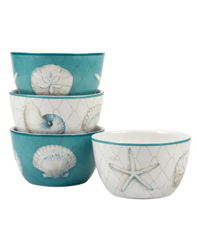 Certified International Ocean View Set Of 4 Ice Cream Bowls In Miscellaneous