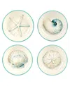 Certified International Ocean View Set Of 4 Soup Bowls In Miscellaneous