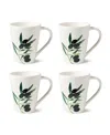 Certified International Olivia Set Of 4 Mugs In Multi