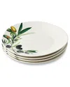Certified International Olivia Set Of 4 Dinner Plates