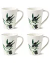 Certified International Olivia Set Of 4 Mugs