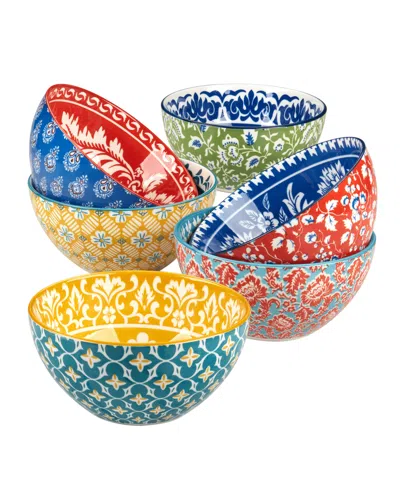 Certified International Panache Set Of 6 All Purpose Bowls, 6.25" 6 Asst In Miscellaneous