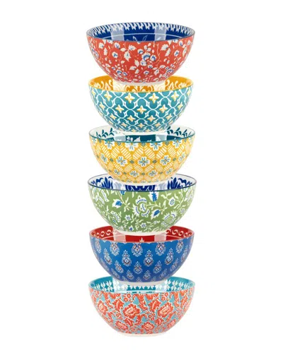 Certified International Panache Set Of 6 All Purpose Bowls In Multi
