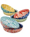 Certified International Panache Set Of 6 Soup Or Pasta Bowls, 6 Asst In Miscellaneous