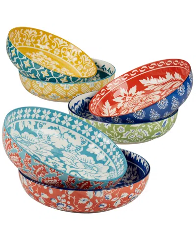Certified International Panache Set Of 6 Soup Or Pasta Bowls, 6 Asst In Miscellaneous
