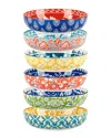 Certified International Panache Set Of 6 Soup/pasta Bowls
