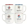 Certified International Patriotic 4-pc. Coffee Mug In Blue