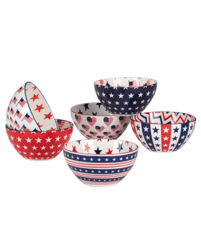 Certified International Patriotic Set Of 6 Bowls In Miscellaneous