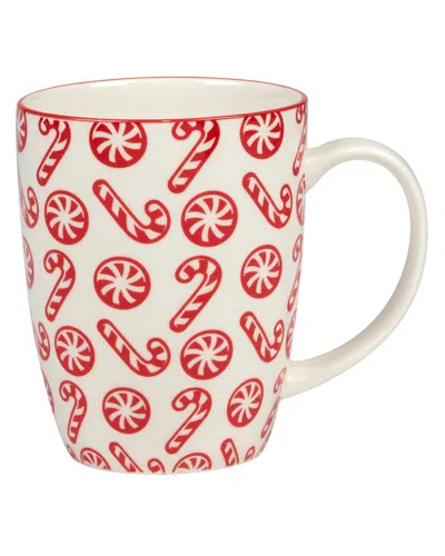 Certified International Peppermint Candy Mugs (set Of 6)