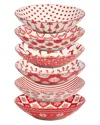 Certified International Peppermint Candy Soup Bowls (set Of 6)