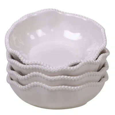 Certified International Perlette 22 Oz. Melamine Dining Bowl In Cream