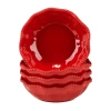 Certified International Perlette Red 4-pc. Melamine Ice Cream Bowl In Red