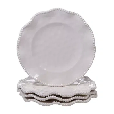 Certified International Perlette Red 4-pc. Melamine Salad Plate In Neutral