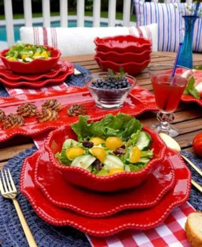 Certified International Perlette Red Dinnerware Collection