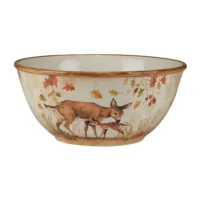 Certified International Pine Forest Deep Bowl 11" Serving Bowl In Brown