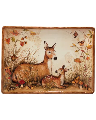 Certified International Pine Forest Rectangular Platter