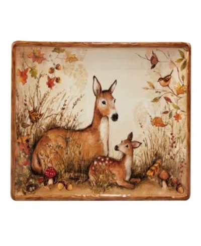 CERTIFIED INTERNATIONAL PINE FOREST RECTANGULAR PLATTER