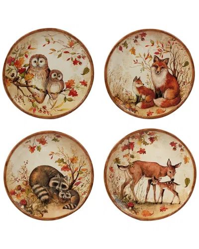 CERTIFIED INTERNATIONAL CERTIFIED INTERNATIONAL PINE FOREST SET OF 4 DINNER PLATE