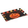 Certified International Spooky Halloween Rectangular Platter In Black;orange