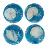 Certified International Playa Shells 4-pc. Earthenware Dinner Plate In Blue