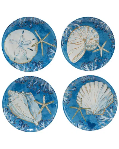 Certified International Playa Shells Set Of 4 Dinner Plate