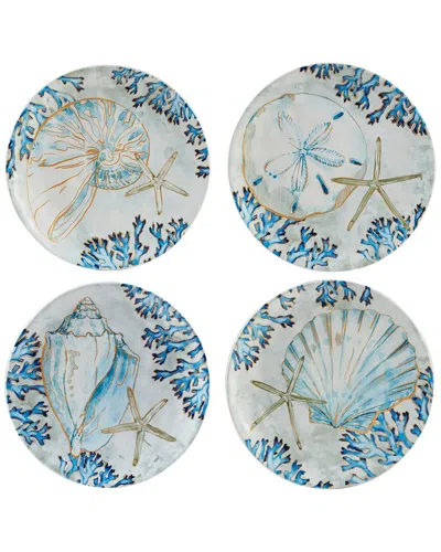 CERTIFIED INTERNATIONAL CERTIFIED INTERNATIONAL PLAYA SHELLS SET OF 4 SALAD PLATE