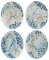 Certified International Playa Shells Set Of 4 Salad Plate In Multicolor