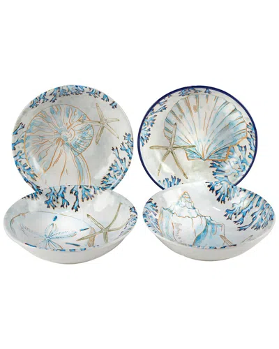 CERTIFIED INTERNATIONAL CERTIFIED INTERNATIONAL PLAYA SHELLS SET OF 4 SOUP BOWL