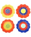 Certified International Poppy 3d Flower Dessert Plates In Miscellaneous