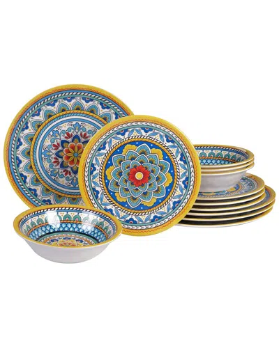 Certified International Portofino 12pc Melamine Dinnerware Set In Multi