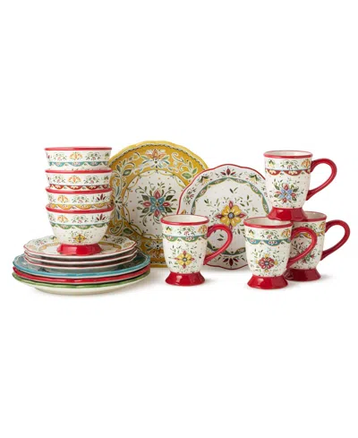 Certified International Provence 16-pc. Dinnerware Set, Service For 4 In Red
