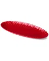 Certified International Provence Embossed Fish Platter In Red