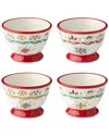 Certified International Provence Set Of 4 Assorted Ice Cream Bowls In Multi