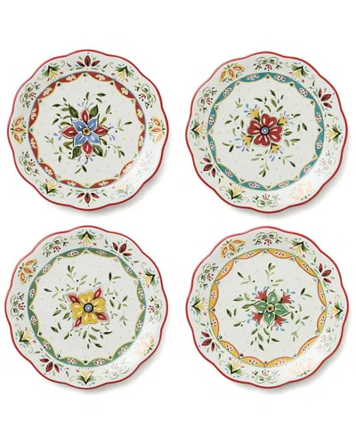 Certified International Provence Set Of 4 Assorted Salad Plates