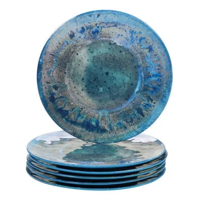 Certified International Radiance Melamine Dinner Plate In Teal