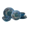 Certified International Radiance Teal 12-pc. Melamine Dinnerware Set In Blue