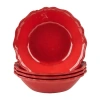 Certified International Red Crackle 4-pc. Melamine Ice Cream Bowl In Red
