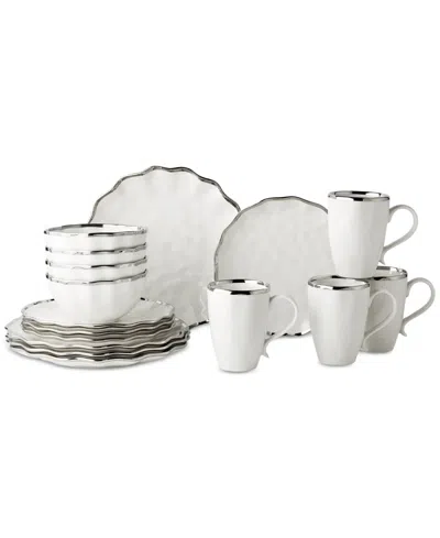 Certified International Regency 16-piece Dinnerware Set, Service For 4 In Silver