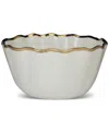 Certified International Regency Deep Metallic-trim Porcelain Bowl In Gold