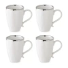 Certified International Regency Gold 4-pc. Coffee Mug In Multi