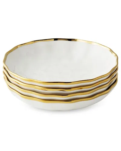 Certified International Regency Gold Set Of 4 Soup Bowls