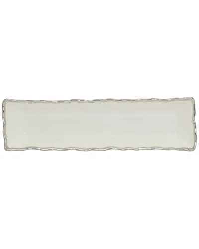 Certified International Regency Porcelain Cracker Tray In Brown