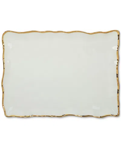 Certified International Regency Rectangular Platter In Gold